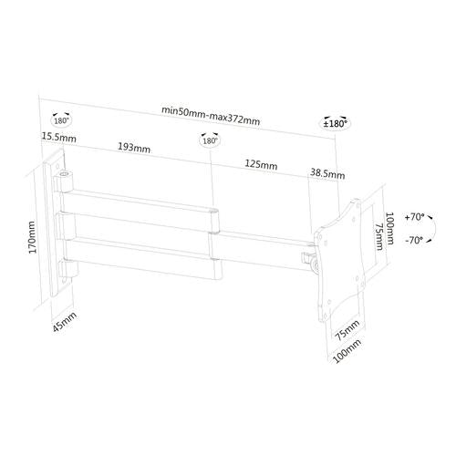 Neomounts FPMA-W830 tv-beslag