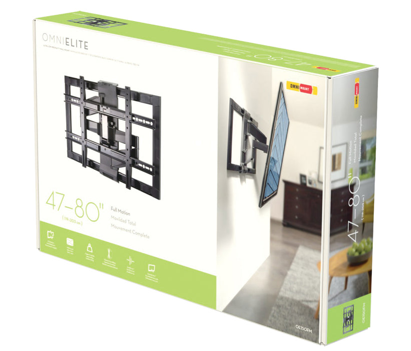 Fuldt bevægeligt TV-beslag 47-80"