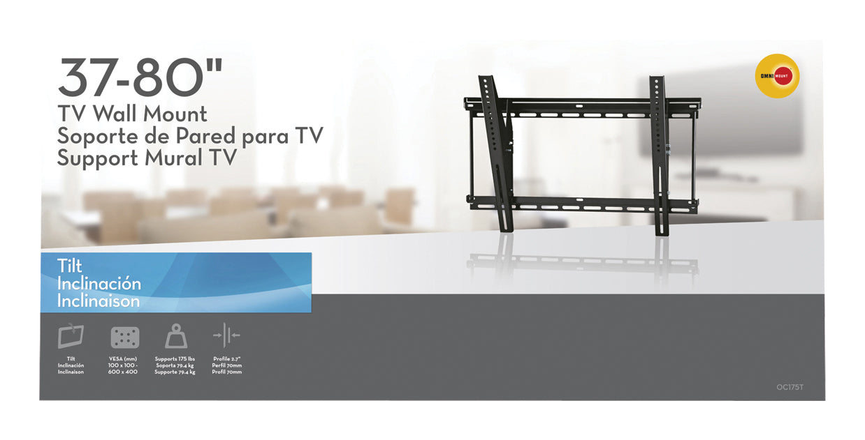 Enkel Omnimount tv-vægbeslag 37-80"