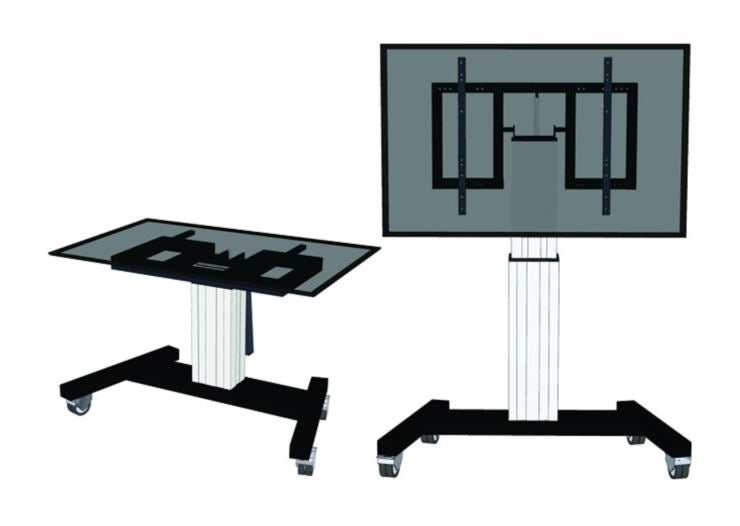 Neomounts Elektrisk TV-gulvstand PLASMA-M2500T sølv