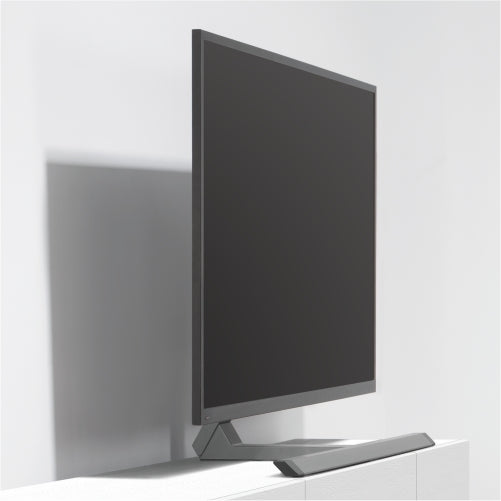Wolff Mount Universel Aluminium TV-fod | Drejelig og Vipbar | Op til 75 tommer | Farve: Antracit | VESA 600x400 | Strømlinet Design