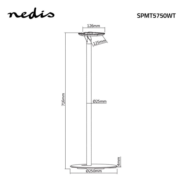 Højttaler-gulvstand | Til Sonos® One / Sonos® Play:1 | Max. 3 kg | Fast