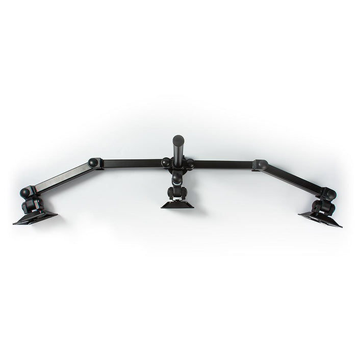 Ergonomisk Monitorarm | Tre Monitorarme | Drej- og Vipbar | Sort