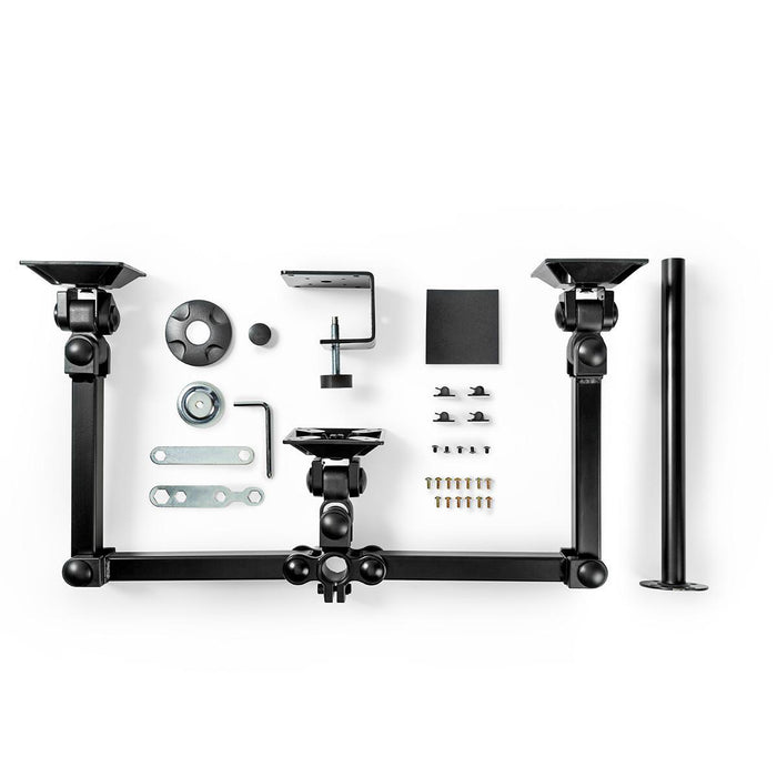 Ergonomisk Monitorarm | Tre Monitorarme | Drej- og Vipbar | Sort