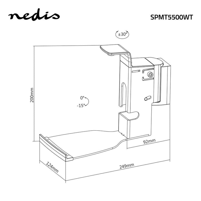 Vægophæng til Højttalere | Til Sonos® PLAY:5-Gen2? | Vipbar og drejbar | Max. 7 kg