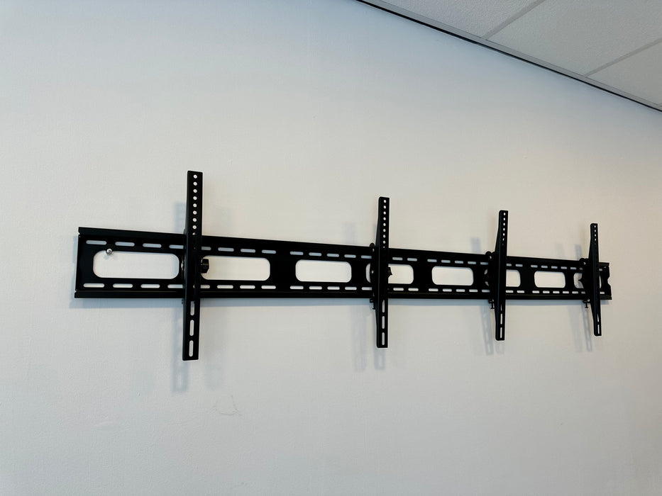 Wolff Mount Dobbelt universelt TV-vægbeslag |Counter rail |2 skærme |Kan vippes |2 meter