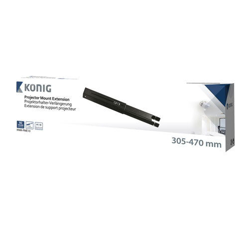 Projektorbeslag forlængerstykke 305-470 mm sort