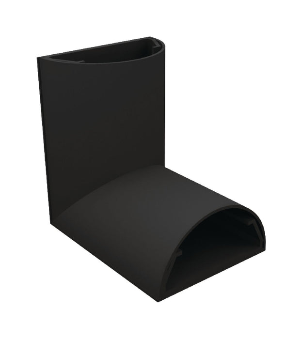Kabelkanalhjørne 90 grader bredde: 33 mm (sort)