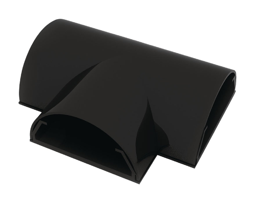Kabelkanal T-stykke 33 mm (sort)