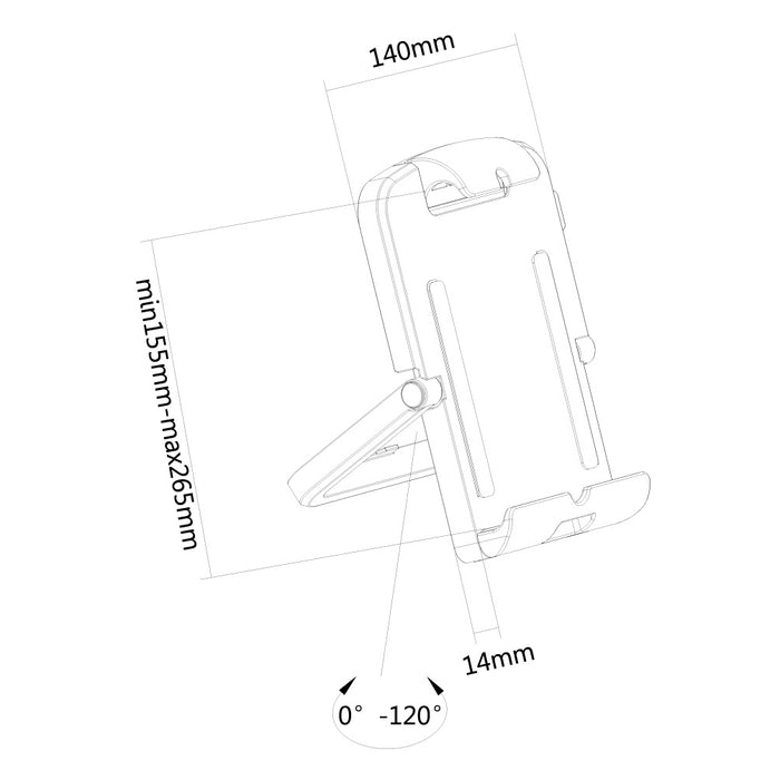 Neomounts universel tablet-holder TABLET-UN200white