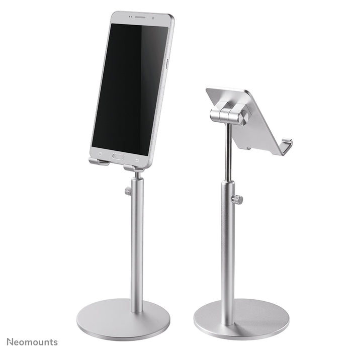 Neomounts højdejusterbar telefonholder - Sølv
