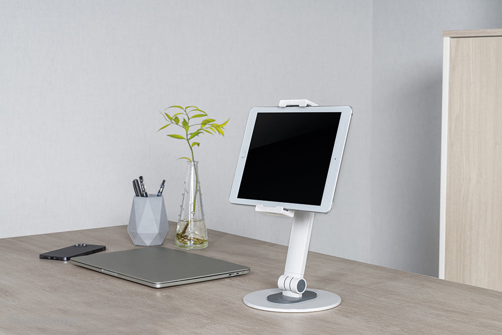 Neomounts DS15-540WH1 universelt tabletstativ til 4,7-12,9 tommer tablets - Hvid