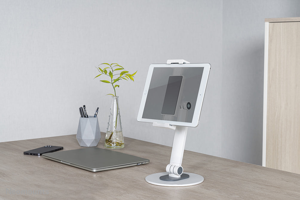 Neomounts DS15-540WH1 universelt tabletstativ til 4,7-12,9 tommer tablets - Hvid