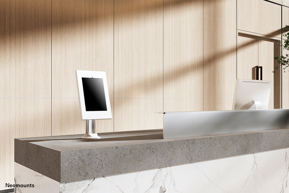 Neomounts DS15-640WH1 roterbar bordplade tablet-holder til 9,7-11 tommer tablets - Hvid