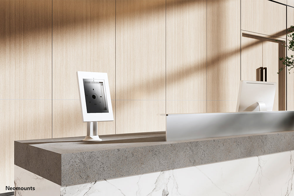 Neomounts DS15-640WH1 roterbar bordplade tablet-holder til 9,7-11 tommer tablets - Hvid