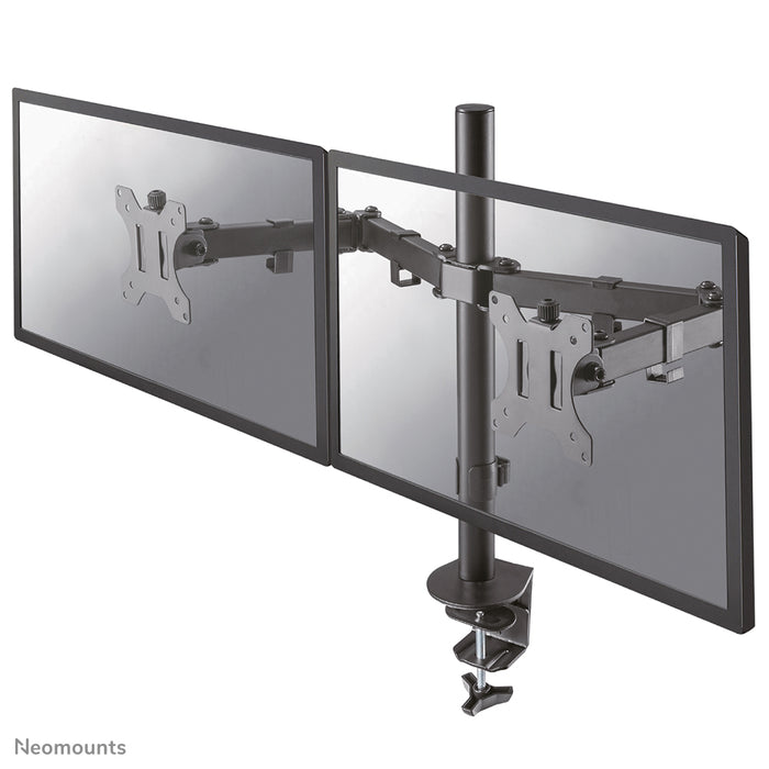 Neomounts FPMA-D550D sort er en bordbeslag til 2 flatscreens op til 32 tommer - Sort