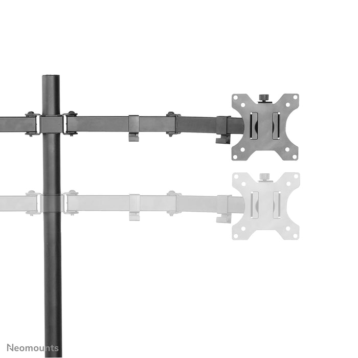 Neomounts FPMA-D550D sort er en bordbeslag til 2 flatscreens op til 32 tommer - Sort
