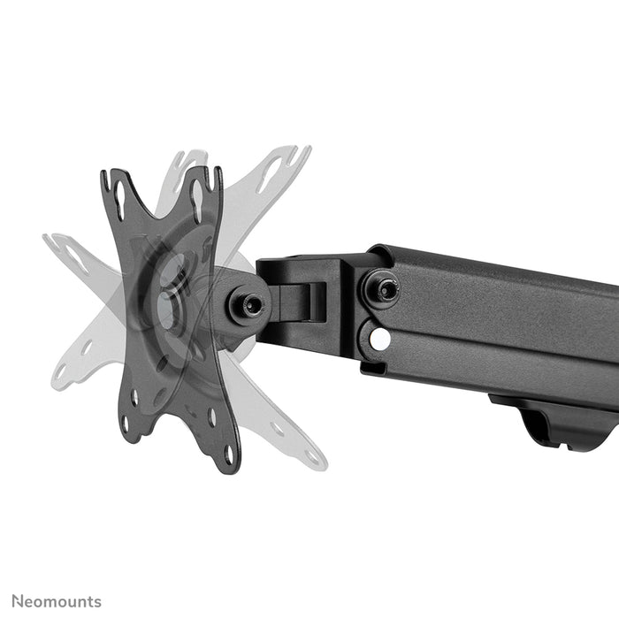 Neomounts FPMA-D650 sort er en full motion bordbeslag til skærme op til 27 (69 cm).