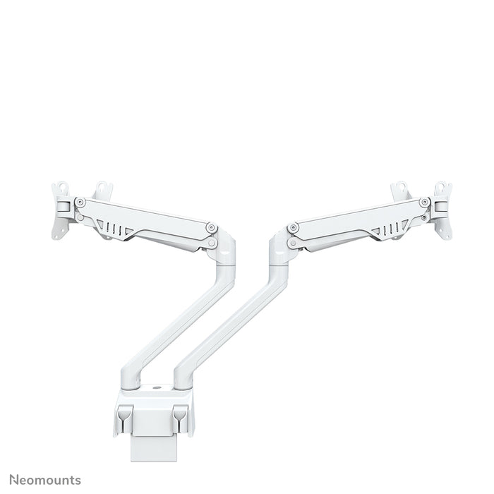 Neomounts FPMA-D750D hvid er en skrivebordsarm med gasfjeder til fladskærme op til 32 tommer (81 cm).