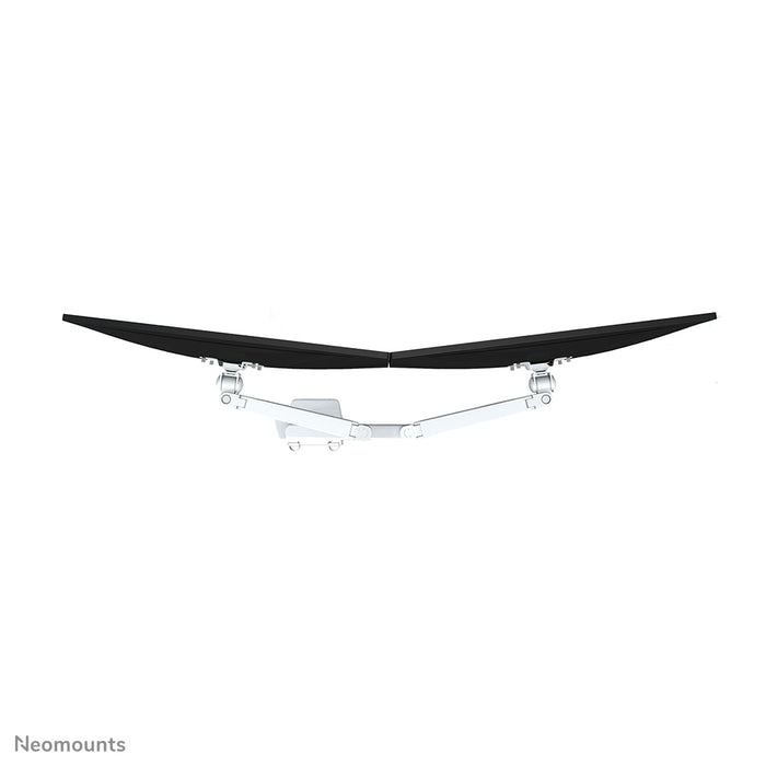 Neomounts FPMA-D750D hvid er en skrivebordsarm med gasfjeder til fladskærme op til 32 tommer (81 cm).