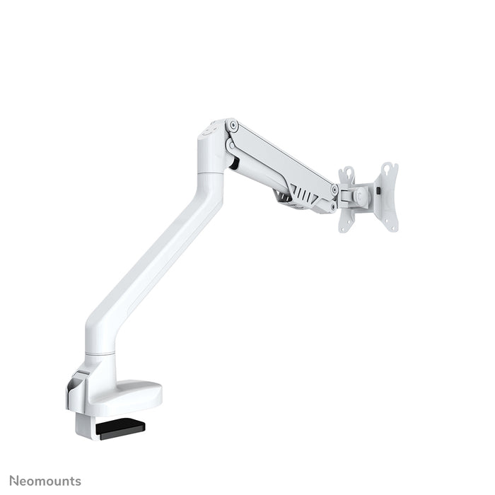 Neomounts FPMA-D750 hvid er en skrivebordsarm med gasfjeder til fladskærme op til 32 tommer (81 cm).