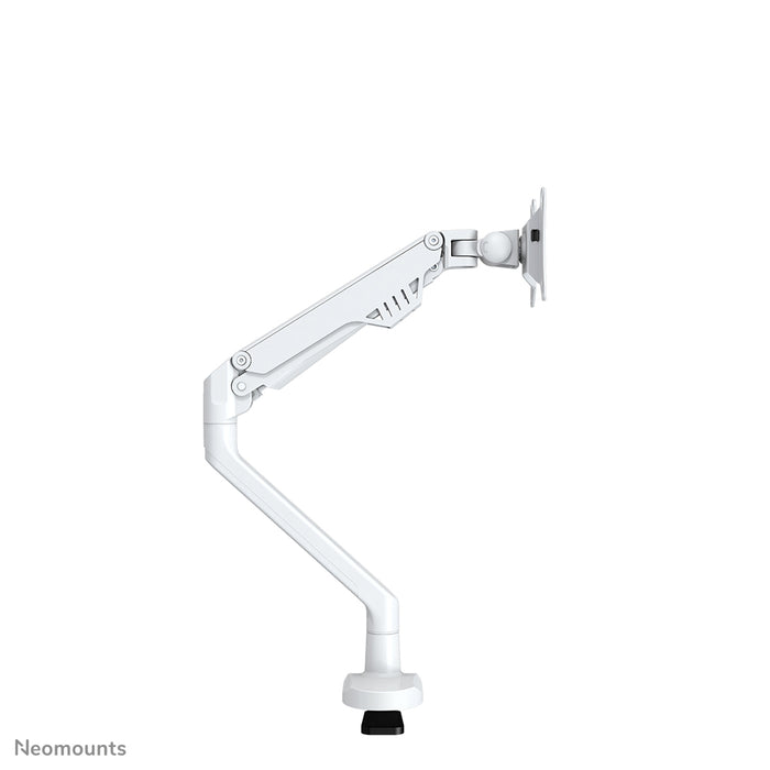 Neomounts FPMA-D750 hvid er en skrivebordsarm med gasfjeder til fladskærme op til 32 tommer (81 cm).