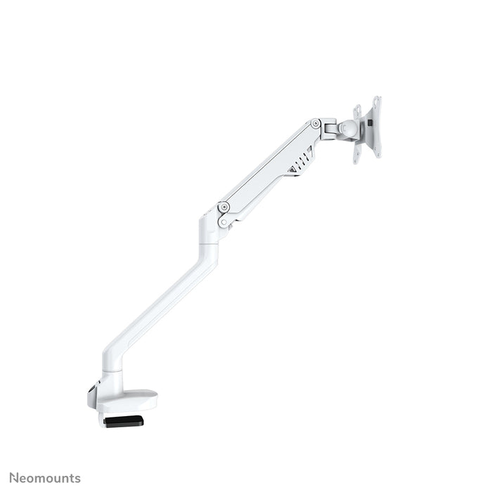 Neomounts FPMA-D750 hvid er en skrivebordsarm med gasfjeder til fladskærme op til 32 tommer (81 cm).