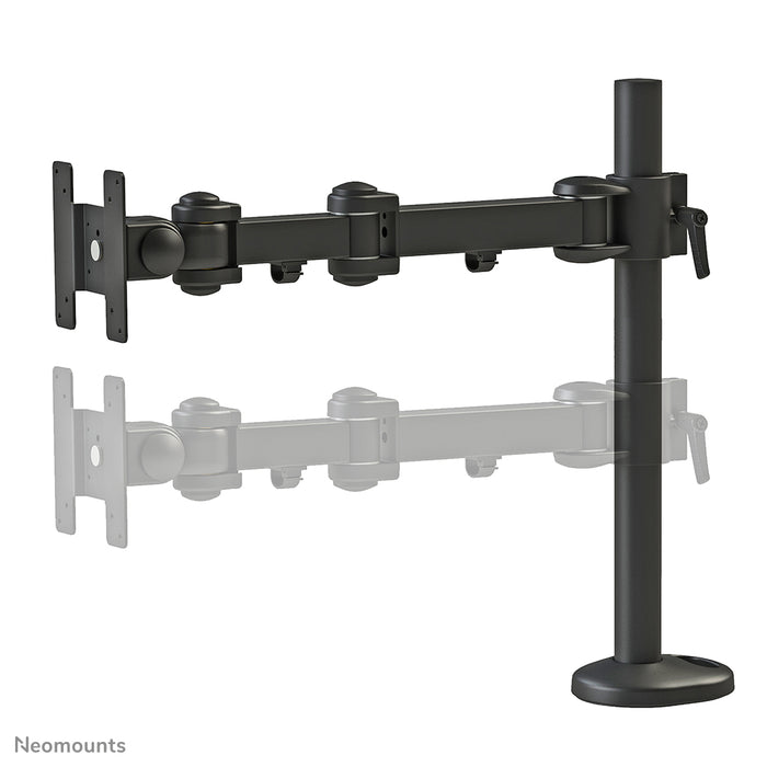 Neomounts FPMA-D960G er en bordbeslag med 3 drejepunkter til fladskærme op til 30 tommer (76 cm).