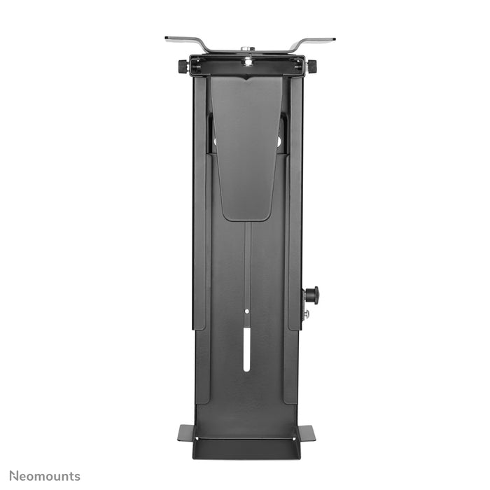 Neomounts NM-CPU100 sort er en holder, som du kan fastgøre en PC eller thin client til skrivebordet med.