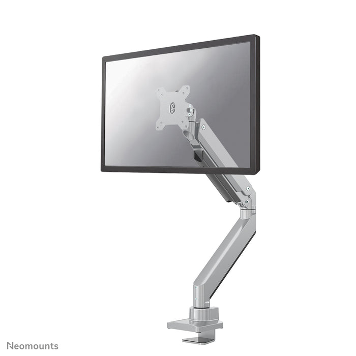 Neomounts NM-D775 sølv er en gasdæmpet bordholder til fladskærme op til 32 tommer (81 cm) - Sølv
