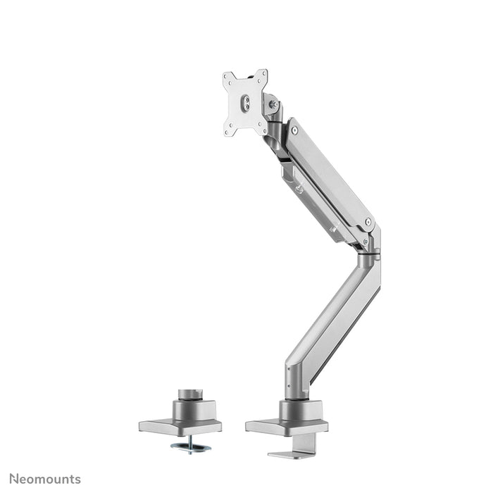 Neomounts NM-D775 sølv er en gasdæmpet bordholder til fladskærme op til 32 tommer (81 cm) - Sølv