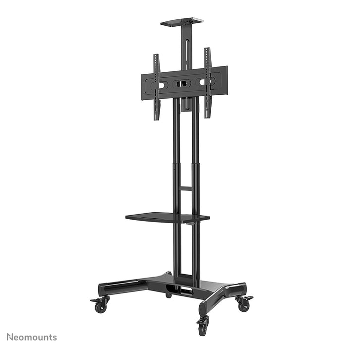 Neomounts NM-M1700 sort er et mobilt møbel til fladskærme op til 75 tommer (191 cm). Inkluderer laptop-plateau - Sort