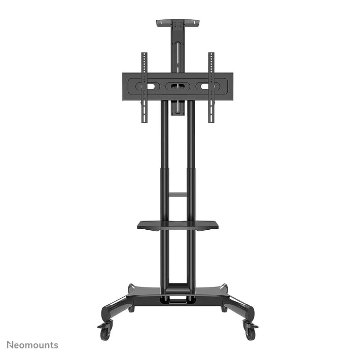 Neomounts NM-M1700 sort er et mobilt møbel til fladskærme op til 75 tommer (191 cm). Inkluderer laptop-plateau - Sort