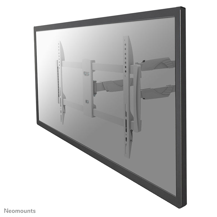 Neomounts NM-W460 hvid er en vægmontering med 3 drejeled til fladskærme op til 60 tommer (150 cm).