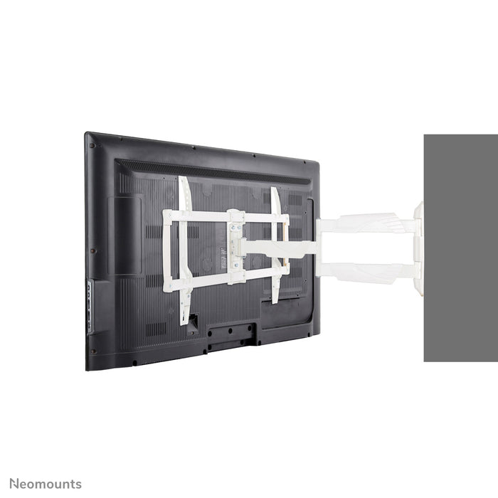Neomounts NM-W460 hvid er en vægmontering med 3 drejeled til fladskærme op til 60 tommer (150 cm).