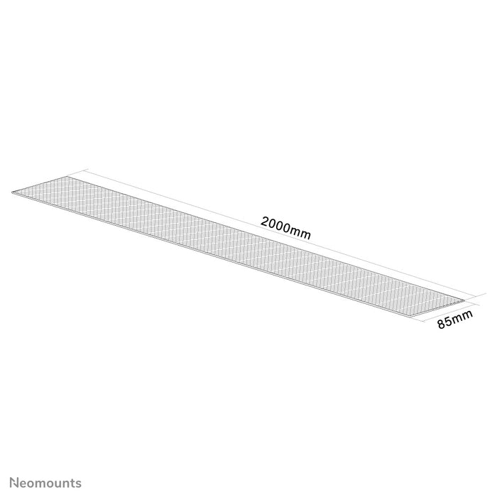 Neomounts NS-CS200 hvid er en fleksibel kabelstrømpe (Længde: 200 cm, Bredde 8,5 cm) - Hvid