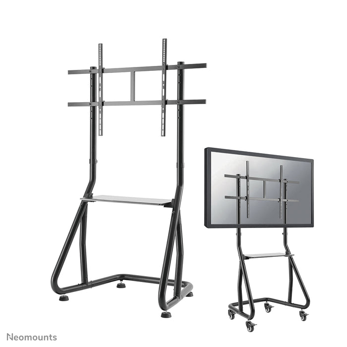 Neomounts NS-M3800 sort er et mobilt møbel til fladskærme op til 100 tommer (254 cm).