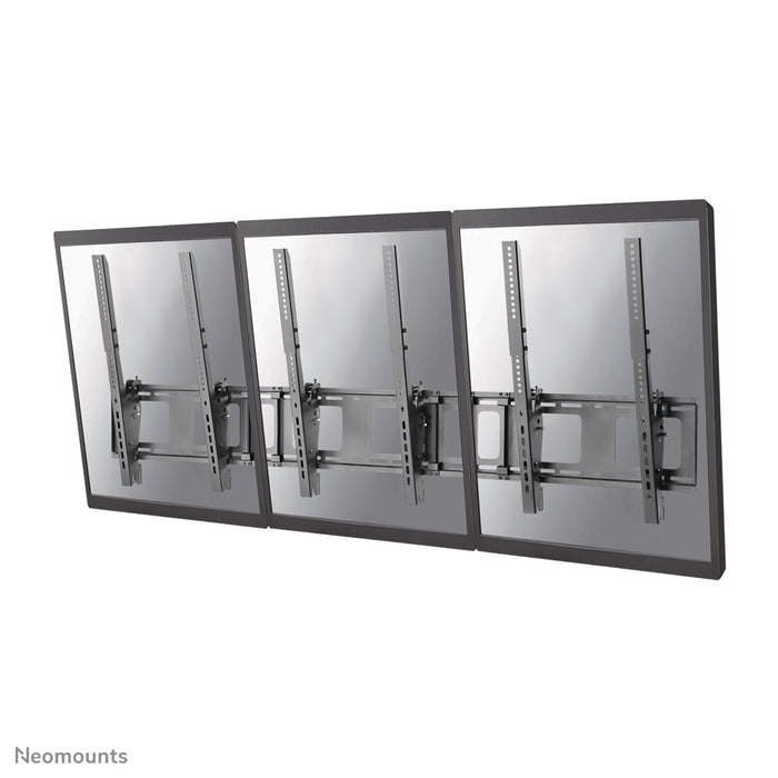 Neomounts NS-WMB300P sort er en vægmonteret menu board-holder til lodret montering af skærme op til 52 tommer (132 cm).