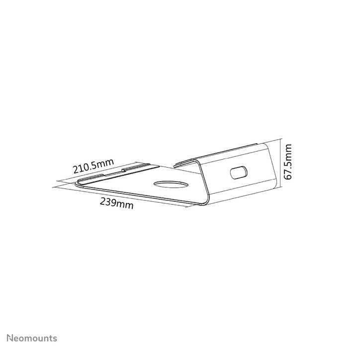 Neomounts NSLS025 er en universal bordholder til en notebook eller tablet.