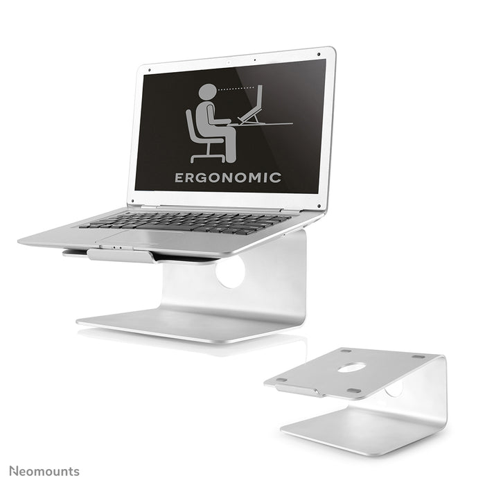 Neomounts NSLS050 er en 360 graders drejelig bordstander til en notebook.