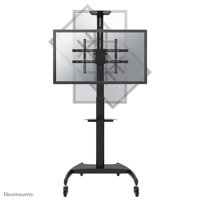 Neomounts PLASMA-M1900E er et mobilt møbel til fladskærme op til 70 tommer (178 cm), 90° rotation - Sort