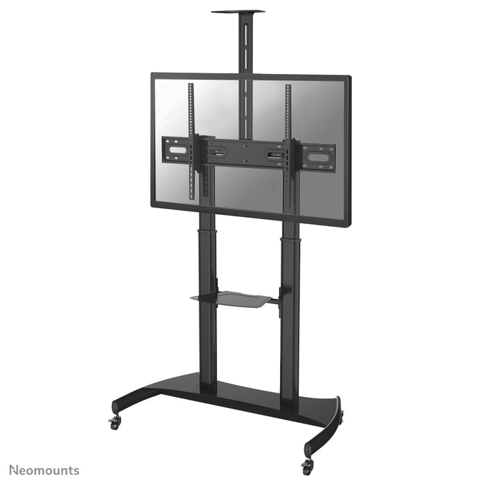 Neomounts PLASMA-M1950E er et mobilt møbel til fladskærme op til 100 tommer (254 cm). Inkl. laptopplade.