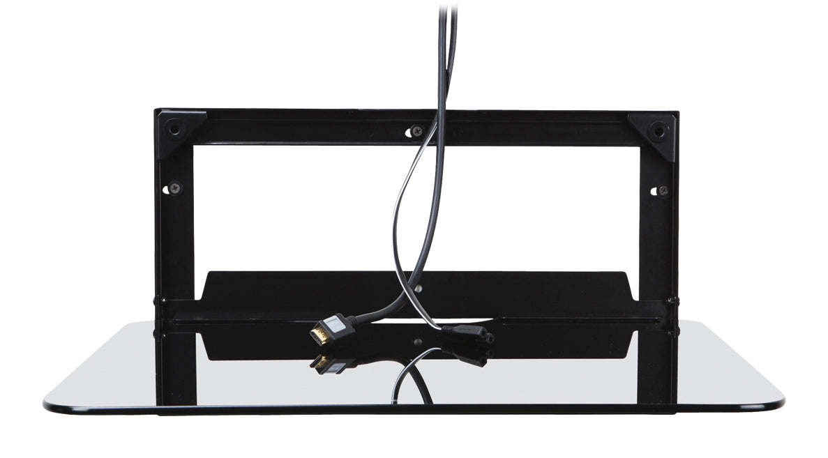 A/V vægplade med kabelstyringssystem