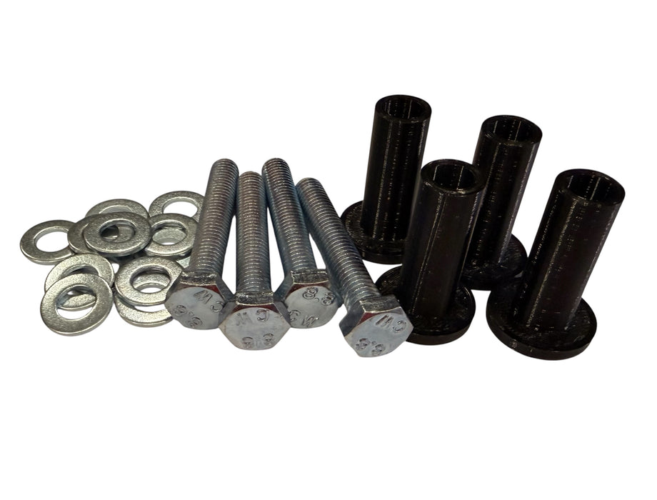 P-Ring Adapter Sæt egnet til Samsung TV – 4x P-Ring – 4x M8x50mm Skruer + 12 Ringe – Til Montering af TV-Beslag