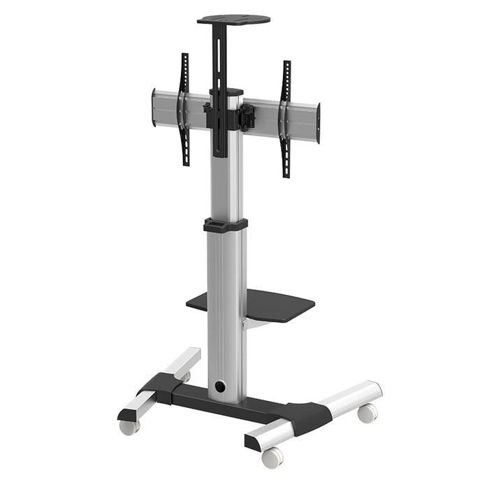 Wolff Mount TV solidt mobilt gulvstativ |Universelt |Aluminium |Skærme op til 70 tommer |Højde 210 cm