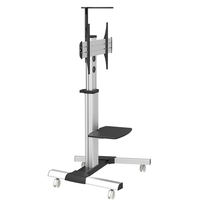 Wolff Mount TV solidt mobilt gulvstativ |Universelt |Aluminium |Skærme op til 70 tommer |Højde 210 cm