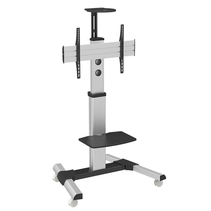 Wolff Mount TV solidt mobilt gulvstativ |Universelt |Aluminium |Skærme op til 70 tommer |Højde 210 cm