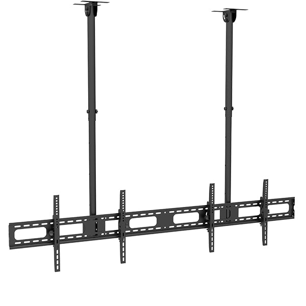 Wolff Mount TVB-67 – Dubbele plafondbeugel voor schermen tot 70 inch – VESA 600x400 – Counter rail