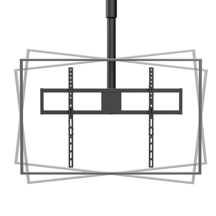 Elektrisk justerbart tv-loftbeslag – 50-100 tommer – 360° drejeligt – op til 65 kg