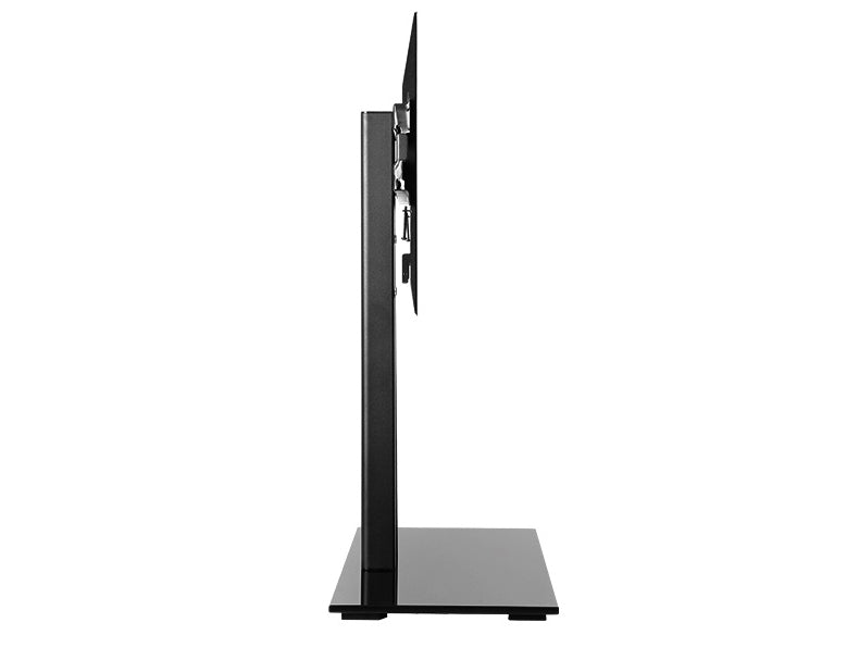 Wolff Mount Låsbart TV-fod |Op til 65 tommer |Universelt |VESA 600x400 |Sort tung glasplade